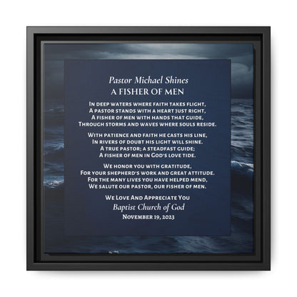 Canvas Wall Art Home Decor For Pastors - Fishers of Men Poem