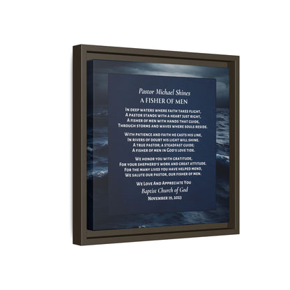 Canvas Wall Art Home Decor For Pastors - Fishers of Men Poem