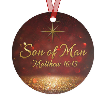 Christian Christmas Ornament With Bible Verse - Son of Man