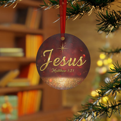 Christian Christmas Bible Verse Ornament - Jesus