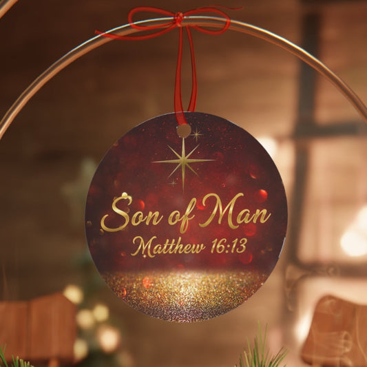 Christian Christmas Ornament With Bible Verse - Son of Man