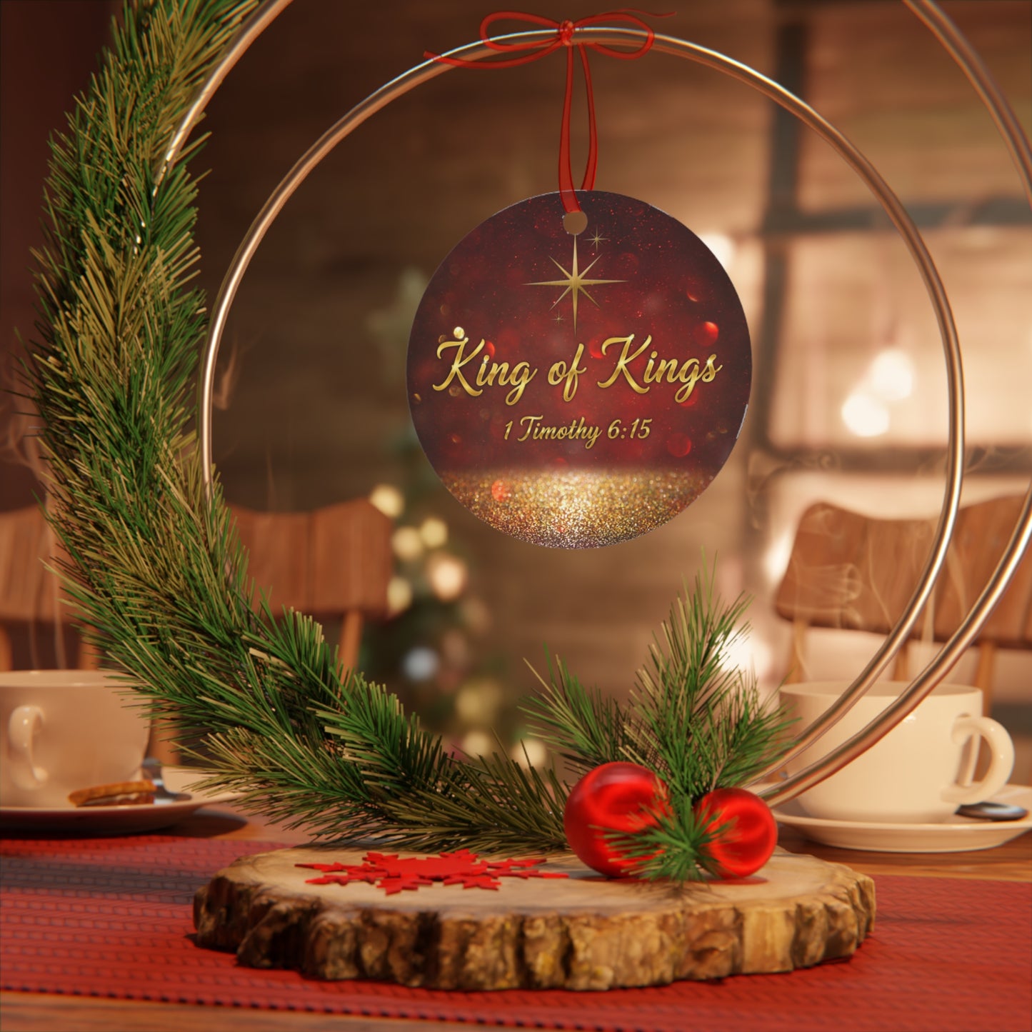Christian Christmas Ornament - King of Kings