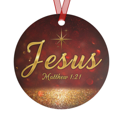 Christian Christmas Bible Verse Ornament - Jesus