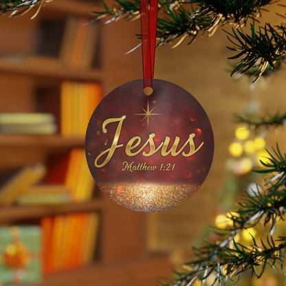 Christian Christmas Bible Verse Ornament - Jesus