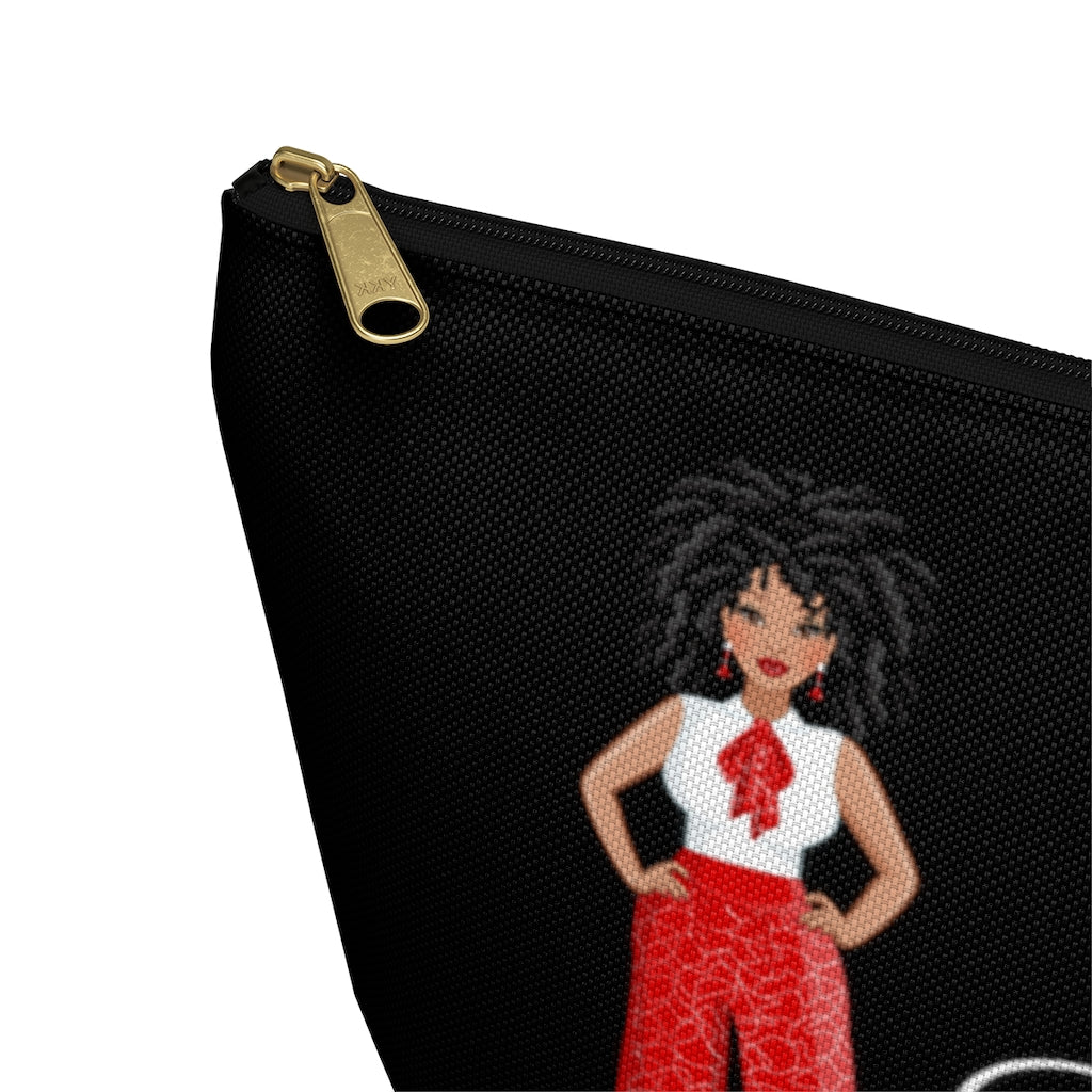 Steppin' With Purpose, Stride And Jesus Accessory Pouch and Cosmetic Bag