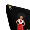 Steppin' With Purpose, Stride And Jesus Accessory Pouch and Cosmetic Bag