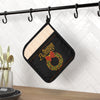 Load image into Gallery viewer, Black Kente Christmas Wreath Pot Holder with Pocket