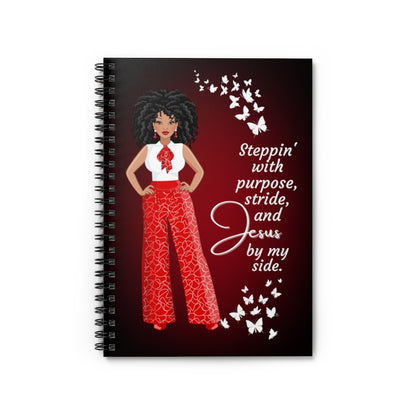 Steppin' With Purpose African American Art Spiral Notebook