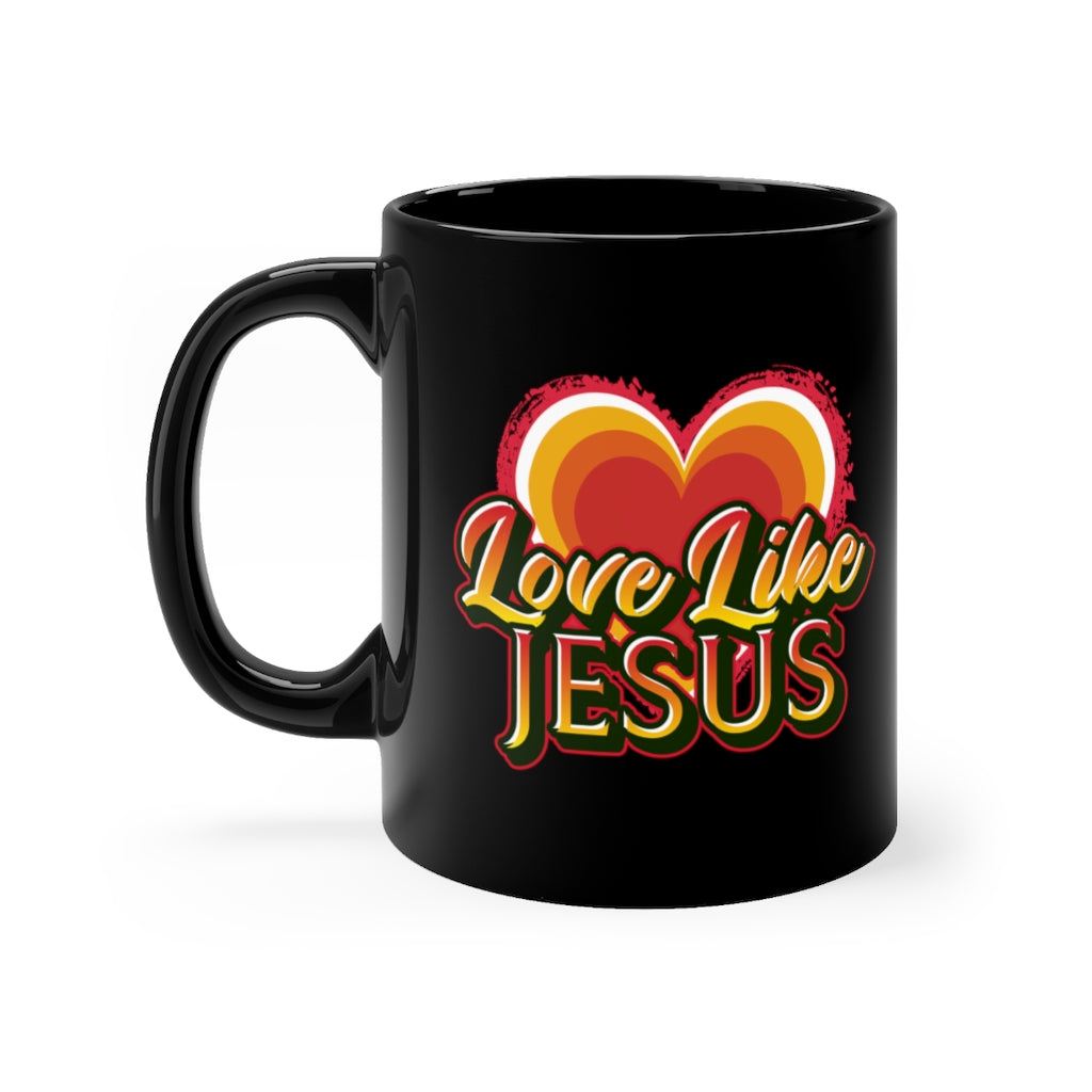 Love Like Jesus Christian Valentine Mug With Heart