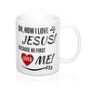 Oh How I Love Jesus Christian Valentine's Mug