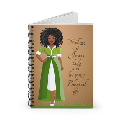 African-American-Walking-With-Jesus-Daily-Notebook-Open