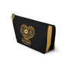 Load image into Gallery viewer, Love Never Fails Leopard Print With Sunflower Cosmetic Accessories Pouch