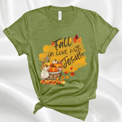 Fall In Love With Jesus Christian Faith T-Shirt