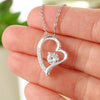 From Dad To Daughter Heart Necklace - Priceless Christmas Message Card