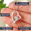 Load image into Gallery viewer, From Dad To Daughter Heart Necklace - Priceless Christmas Message Card