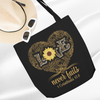Love Never Fails Leopard Print With Sunflower Christian Bible Verse Tote Bag