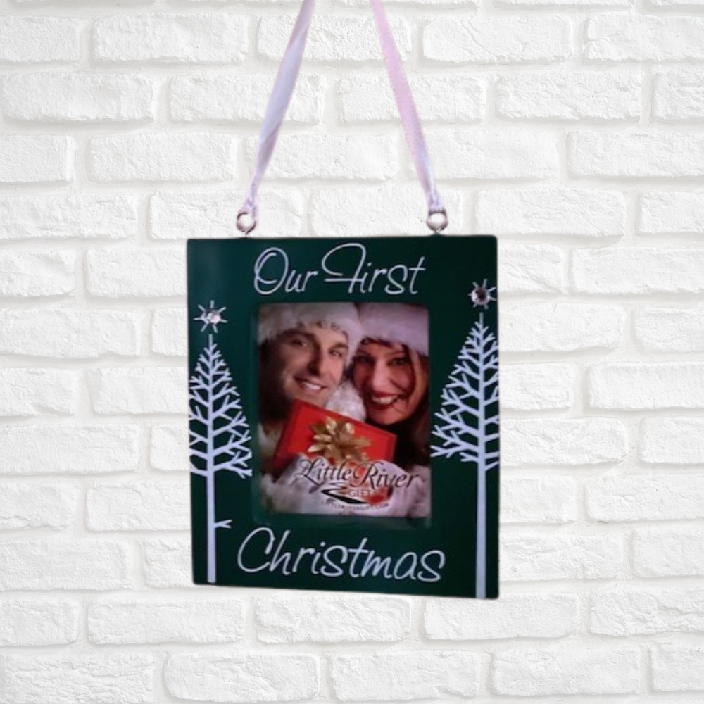 Our First Christmas Ornament Photo Frame