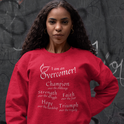 Overcomer Inspirational Christian Faith Sweatshirt