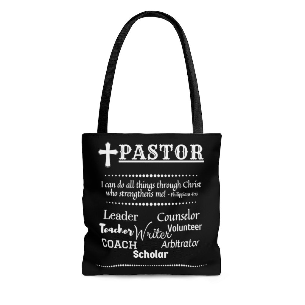 Pastor Roles Tote Bag | Many Hats of A Minister