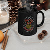 Load image into Gallery viewer, Merry Christmas Kente Ornament 11oz Black Mug
