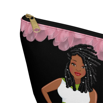 African American Woman Cosmetic Accessory Pouch - Bible Verses