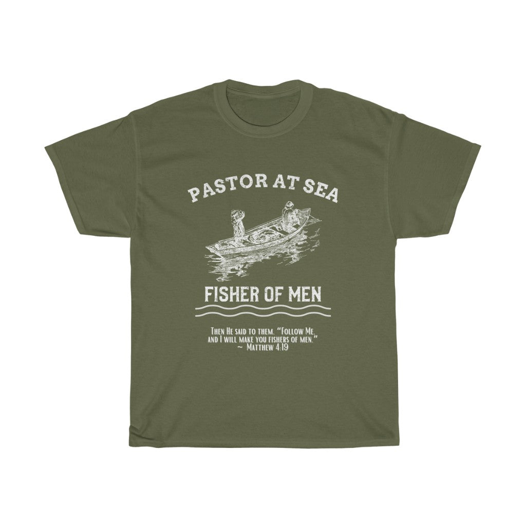 Pastor At Sea Fisher of Men Christian T-Shirt