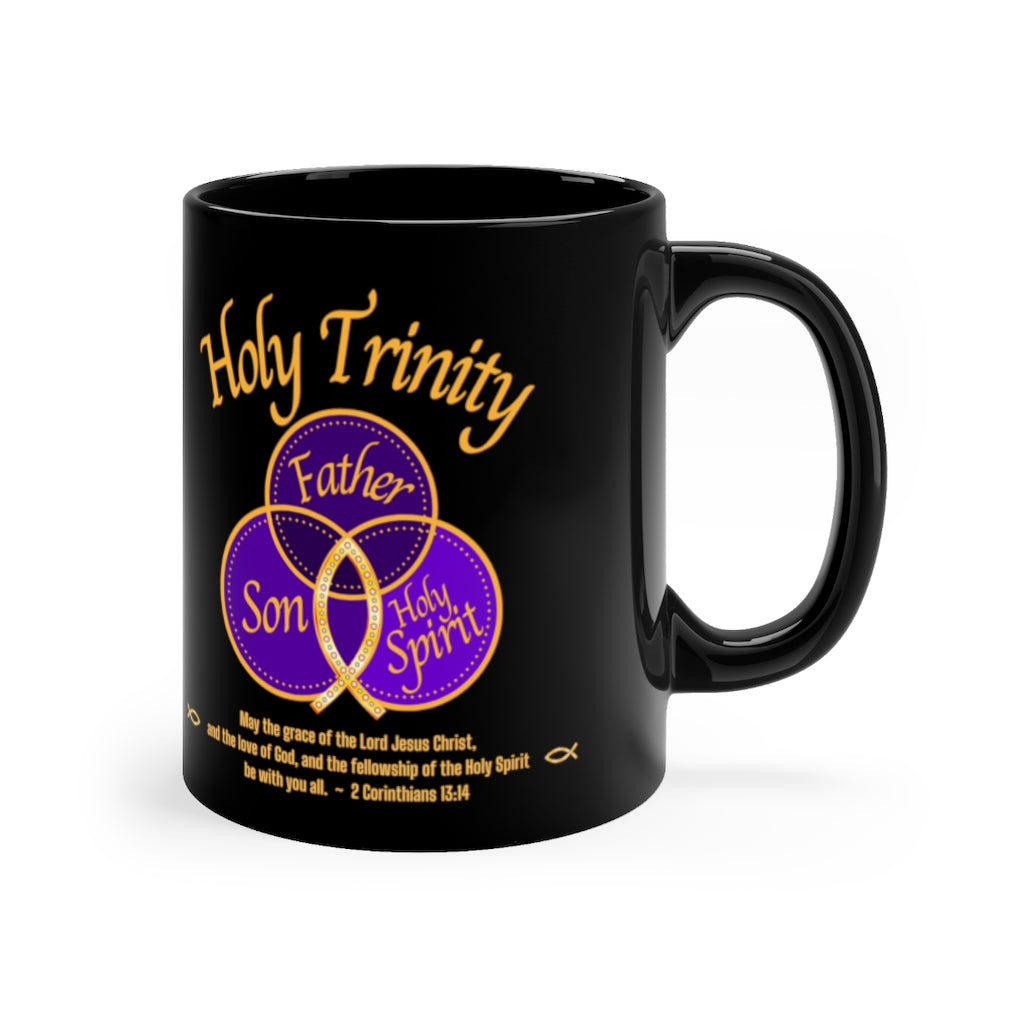 Holy Trinity ICHTHUS black Mug 