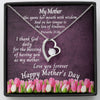 Load image into Gallery viewer, Heart Necklace | My Mother Bible Verse Proverbs 31:26
