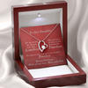 Load image into Gallery viewer, From Mom &amp; Dad To Daughter Heart Necklace With Christmas Message Card