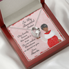 Load image into Gallery viewer, Personalized Christmas Card To Sister With Cubic Zirconia Heart Necklace - Elegant