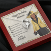 Load image into Gallery viewer, Cubic Zirconia Heart, Happy Birthday, Momma Message Card - Acronym