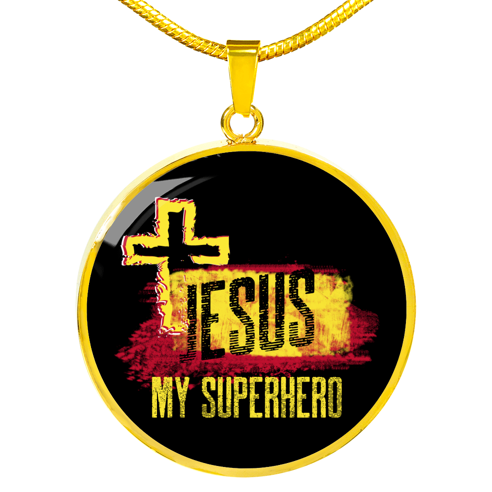 Jesus My Superhero Necklace