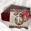 Load image into Gallery viewer, Cross-For-Son-Christmas-Ornament-Card-Mahogany-Box-Closed