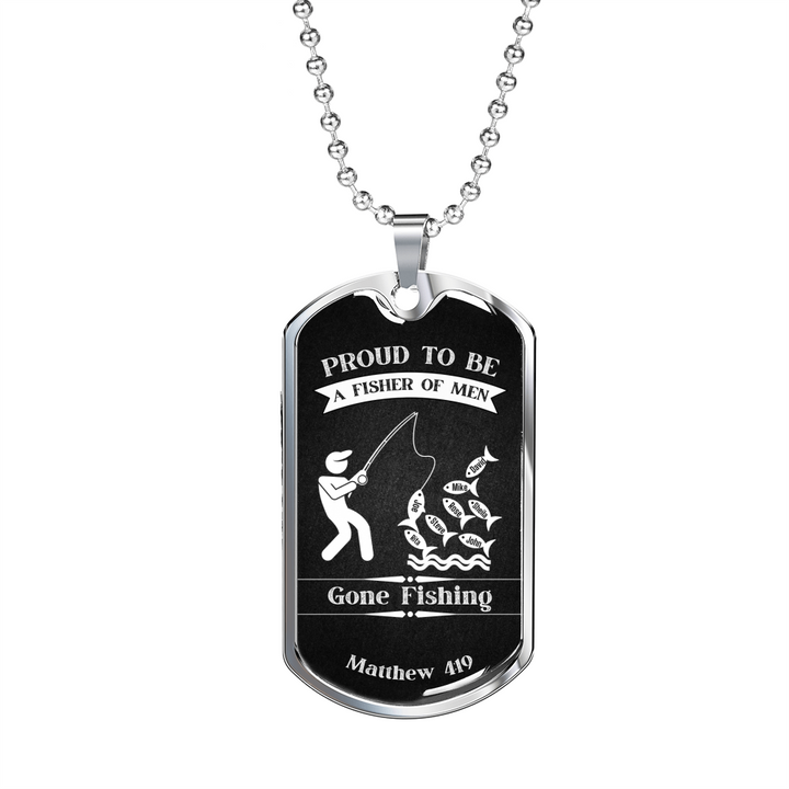 Faith and top fishing necklace