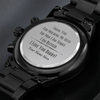 To Dad From Son Engraved Men's Chronograph Watch - Man I Am Today
