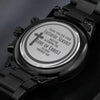 Load image into Gallery viewer, Engraved Chronograph Watch Faithful Service