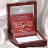 To Granddaughter From Grandmother - Heart Necklace - Limitless, Timeless, and Priceless Message Card