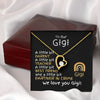 Load image into Gallery viewer, To Gigi From Grandkids - Forever Love Necklace -A Little Bit Message Card