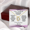 Personalized To My Soulmate Message Card And Forever Love Necklace