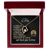 To G-ma From Grandkids - Forever Love Necklace -A Little Bit Message Card