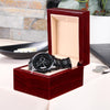 Men's Chronograph Black Watch - Personalized Man of God With Cross