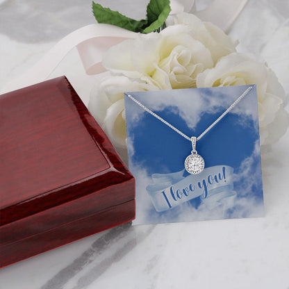 Eternal Hope Necklace With I Love You Jewelry Message Card