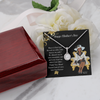 African American Woman Mother's Day Message Card and Eternal Hope Necklace for Christian Mom - Heaven On Earth