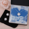 Love Knot Earring Gift Set With I Love You Jewelry Message Card