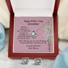 Personalized Mother's Day Card To Grandma - Love Knot Jewelry Gift Set - Nothing Compares