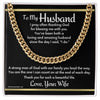 To Husband Cuban Link Chain With 