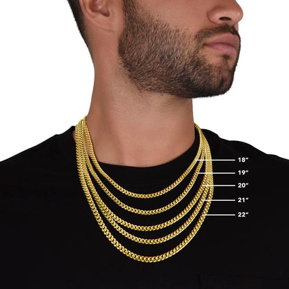 To Bonus Son Cuban Link Chain With Kente Border Message Card