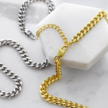 To Bonus Son Cuban Link Chain With Kente Border Message Card
