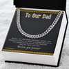 Load image into Gallery viewer, To Our Dad Cuban Link Chain With Message Card For Dad