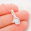 Alluring Beauty Necklace With I Love You Jewelry Message Card